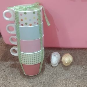 Spring cups and Salt and Pepper shakers